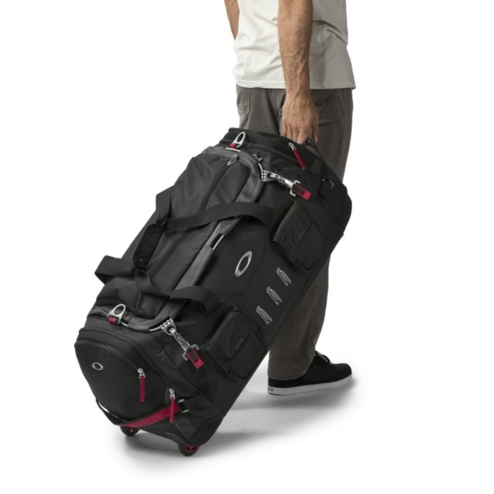 New oakley military rolling suitcase duffle bag